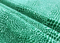 Ev Tekstili Yeşil Leopar Baskı için 210GSM% 100 Polyester Polar Malzeme